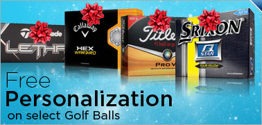 Free Personalization on Select Golf Balls Free Personalization on Select Golf Balls
